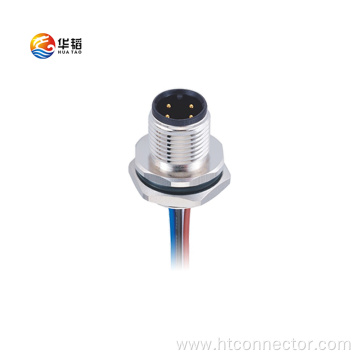 M12 4P Rear Lock Waterproof connector